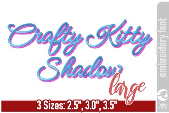 Crafty Kitty Shadow Embroidery Font Review
