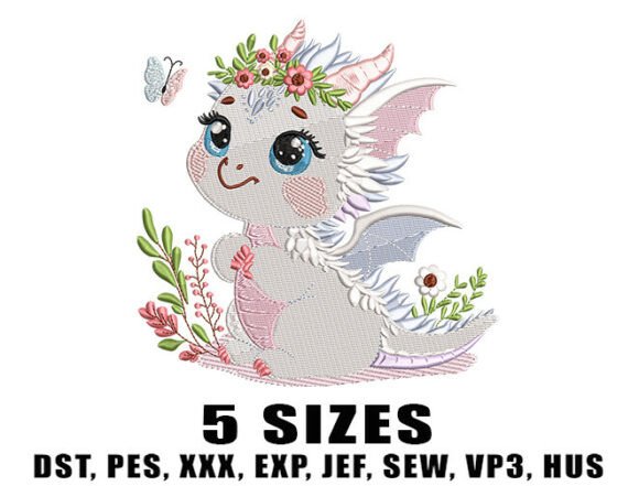 Cute Dragon Wings Embroidery Design Review