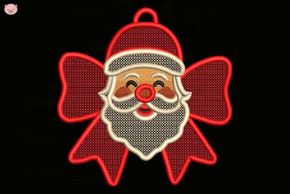 Earring Santa Claus Embroidery Review