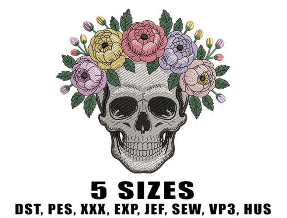Floral Skull Embroidery Design Review