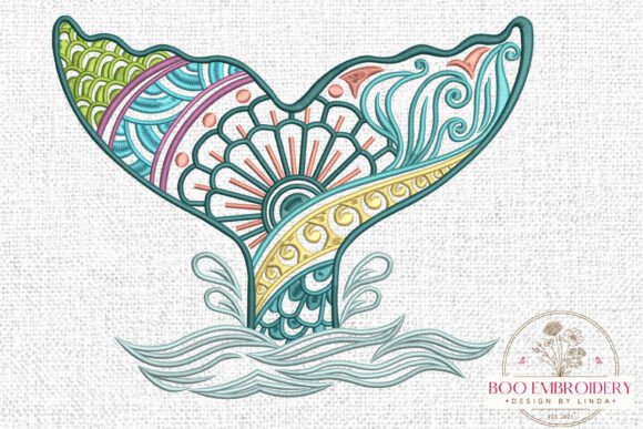 Mandala Whale Tail Embroidery Design Review