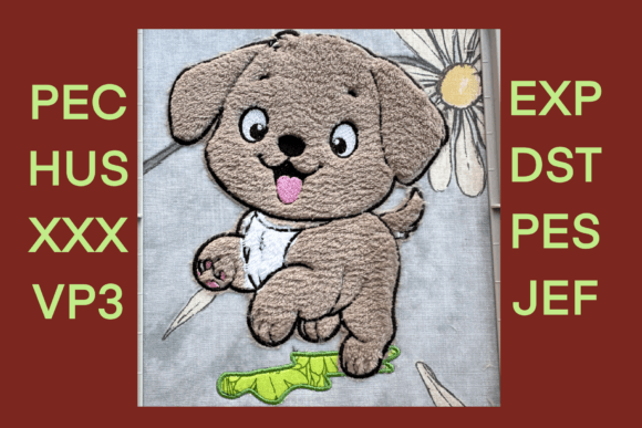 Puppy Applique Embroidery Pattern Review