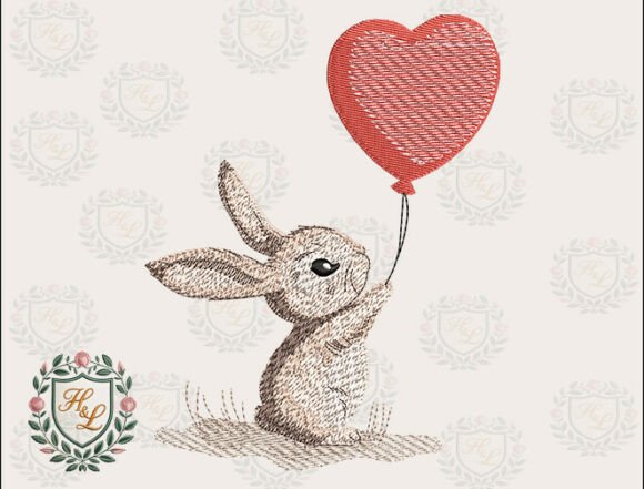 Review: Bunny Heart Balloon Embroidery Files