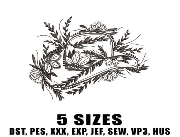 Review: Floral Cowboy Hat Embroidery Design