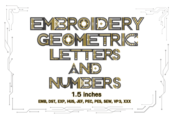 Review: Geometric Embroidery Letters and Numbers