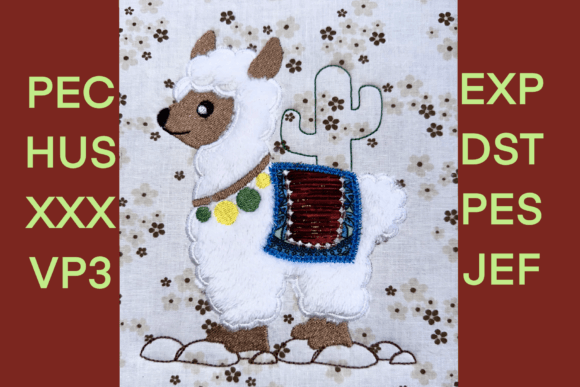 Review: Llama Applique Machine Embroidery Design