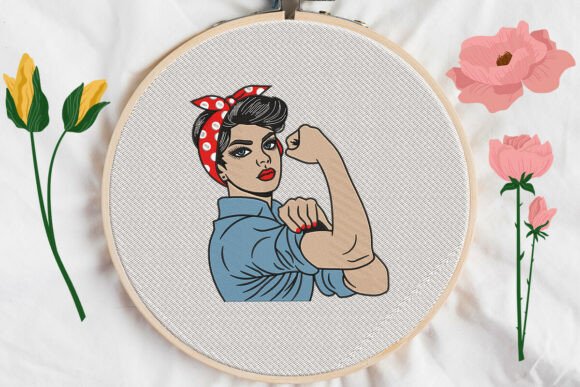Review: Rosie the Riveter Embroidery Design