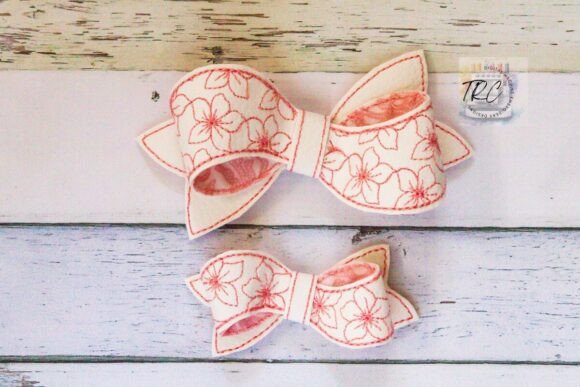 Review: Twisted Flower Bow ITH Embroidery for Etsy Shops