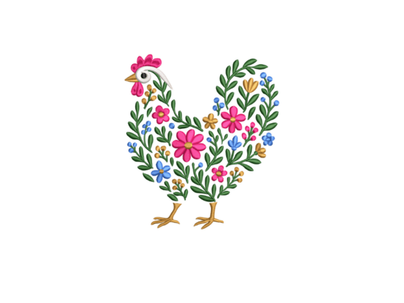 Reviewing Floral Chicken Embroidery Designs Files