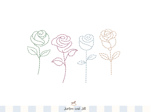 Roses Line-Art Embroidery: A Holiday Review